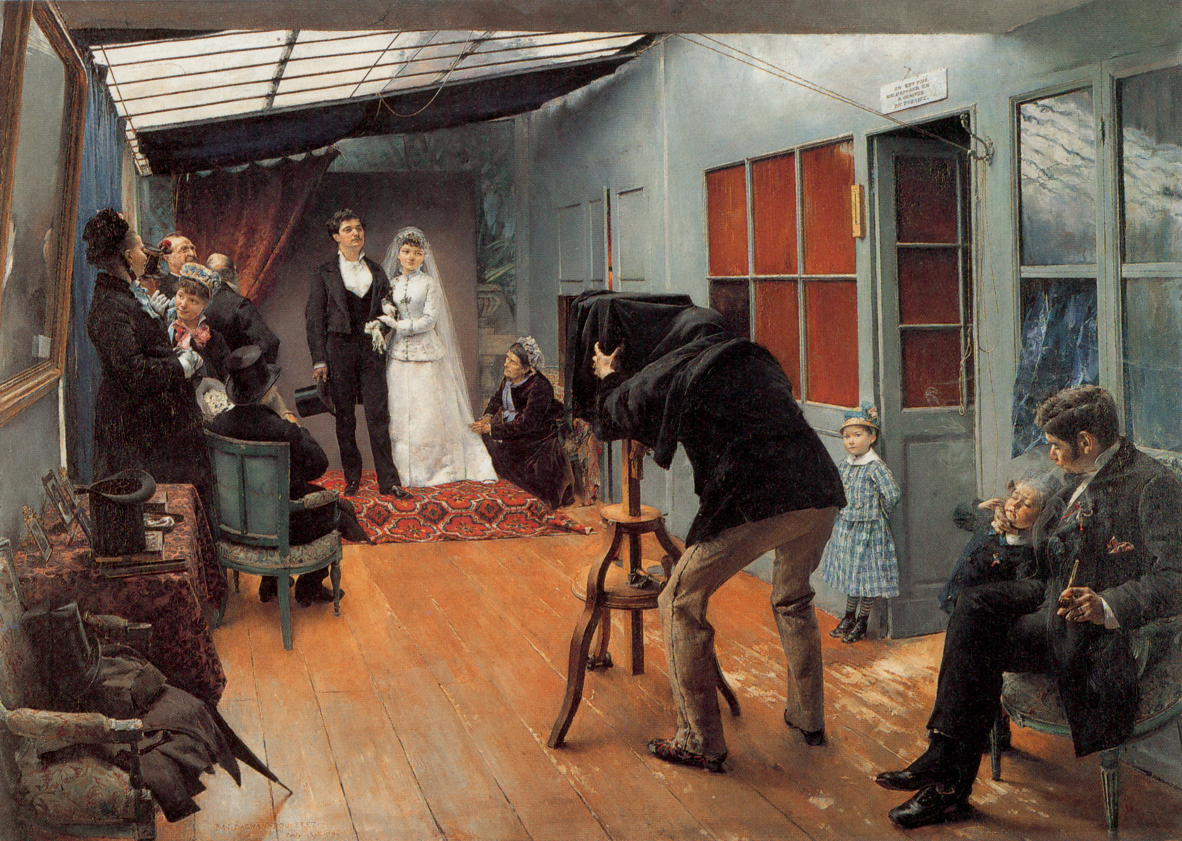 Wedding Party At The Photographer's Studio by Pascal Dagnan-Bouveret, 1879